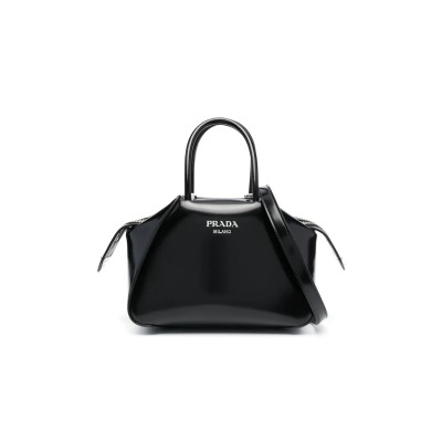 PRADA SMALL BRUSHED LEATHER PRADA SUPERNOVA HANDBAG 1BA366 (25.5*18*13.5cm)  PRADA SMALL BRUSHED LEATHER PRADA SUPERNOVA HANDBAG 1BA366 (25.5*18*13.5cm)